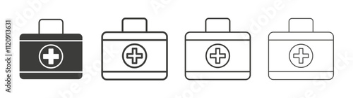 First aid icon pack. vector illustration
