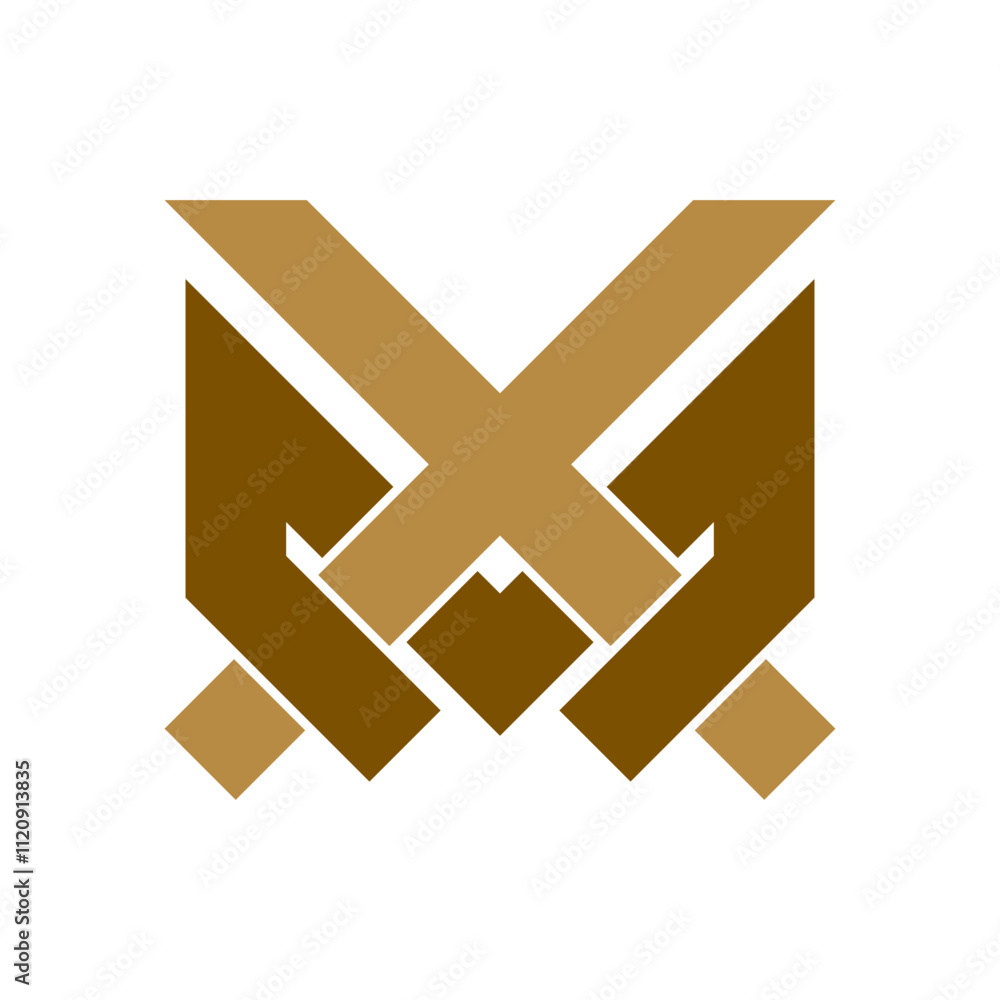 Obraz premium Letter MX logo icon design