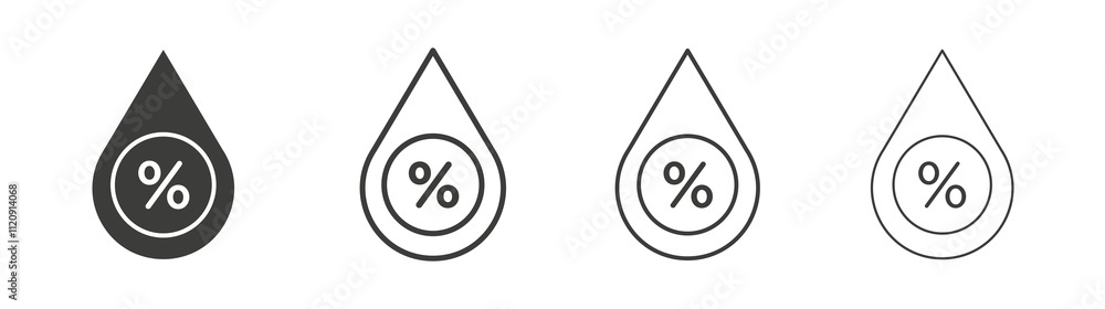 Humidity icon pack. vector illustration Humidity icon pack. vector illustration