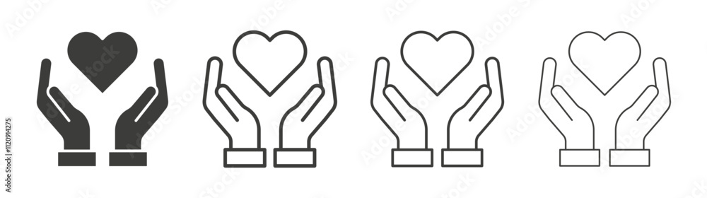 Life insurance icon pack. vector illustration Life insurance icon pack. vector illustration