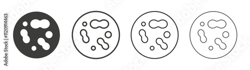 Microorganism icon pack. vector illustration