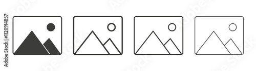 Picture icon pack. vector illustration