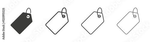 Price tag icon pack. vector illustration