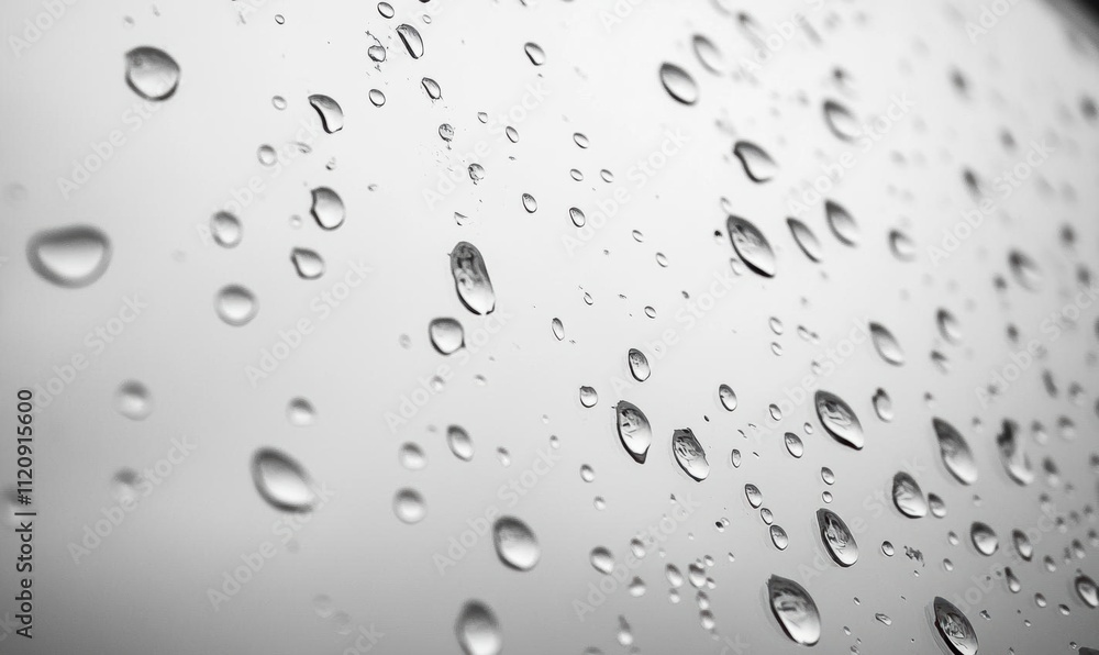 Close-up of raindrops on a window, creating a soft, blurred background. Close-up of raindrops on a window, creating a soft, blurred background.