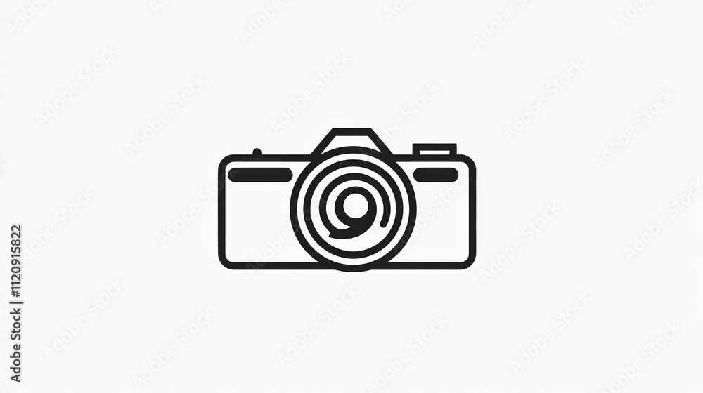 line drawing of a simple camera ,camera sillhouts line drawing of a simple camera ,camera sillhouts