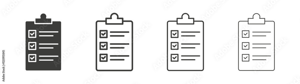 Todo list icon pack. vector illustration
