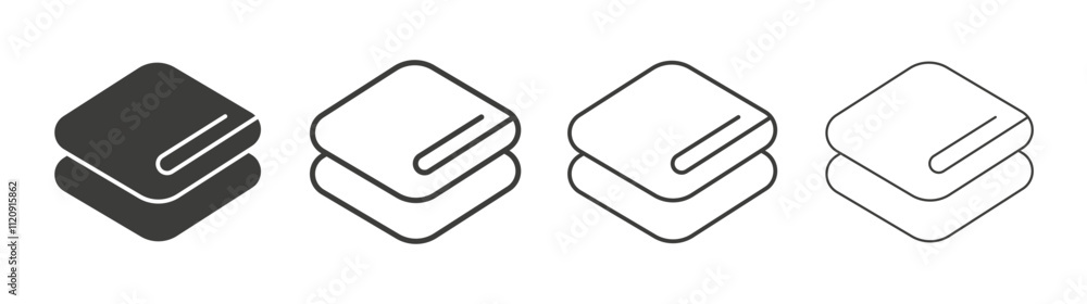 Towel icon pack. vector illustration Towel icon pack. vector illustration