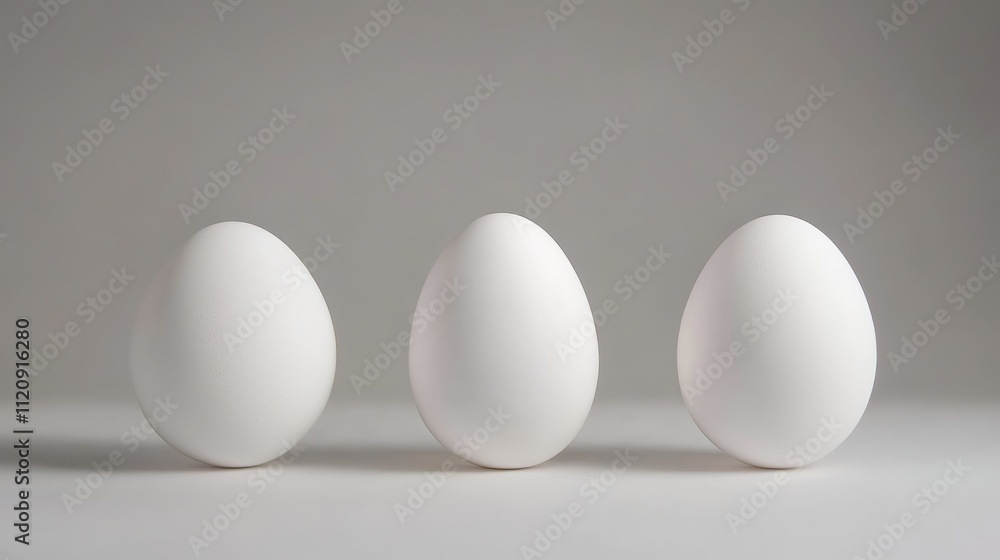 white egg on white background white egg on white background