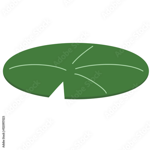 green leaf on white background cartoon 