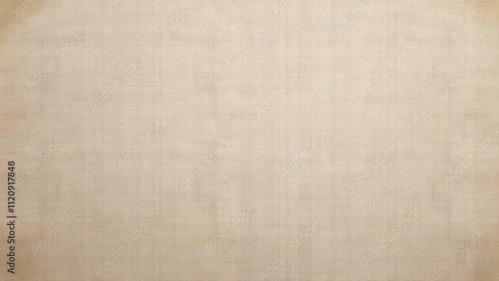 Fototapeta premium High-Resolution Beige Linen Fabric Texture, Background, Canvas, Banner Template