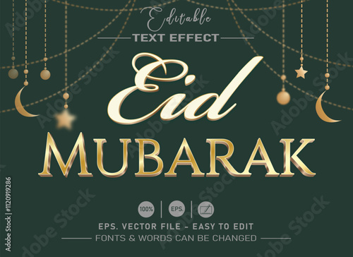 Luxury gold editable text effect elegant style