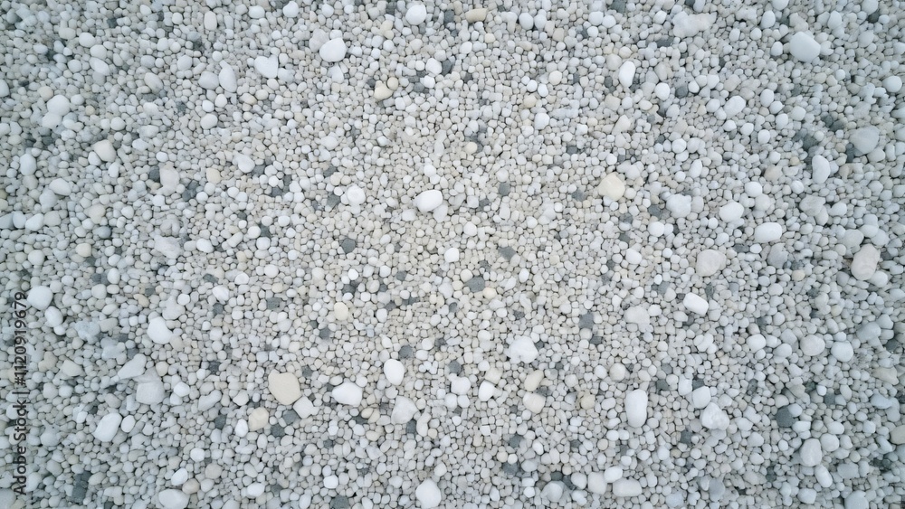 High-Resolution Aerial View of White and Grey Gravel Background Texture High-Resolution Aerial View of White and Grey Gravel Background Texture