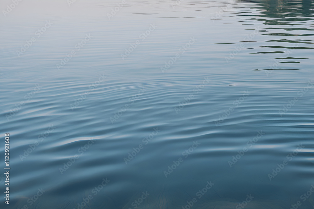 A Soft Layer Floating on Pastel Blue Water, Dreamy Texture A Soft Layer Floating on Pastel Blue Water, Dreamy Texture
