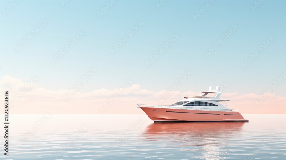 Fototapeta premium Luxury yacht on the water.
