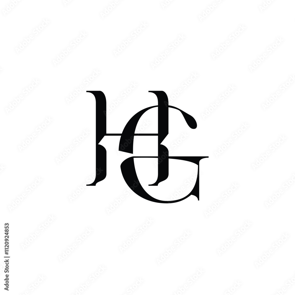 HG monogram logo design letter text name symbol monochrome logotype alphabet character simple logo HG monogram logo design letter text name symbol monochrome logotype alphabet character simple logo