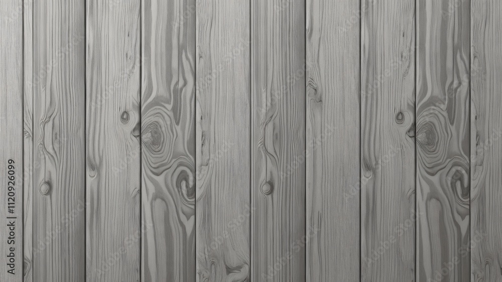 Obraz premium High-Resolution Gray Wood Grain Texture, Realistic Wooden Planks Background, Detailed Veining and Patterns for Design Projects