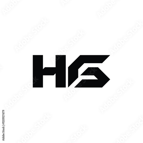 HG monogram logo design letter text name symbol monochrome logotype alphabet character simple logo photo