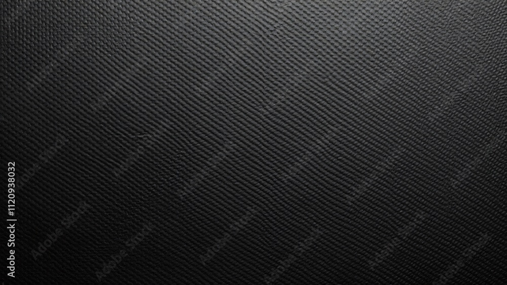 Close-Up Seamless Black Plastic Textured Background, Dark Fabric Surface with Diagonal Pattern for Design Projects Close-Up Seamless Black Plastic Textured Background, Dark Fabric Surface with Diagonal Pattern for Design Projects