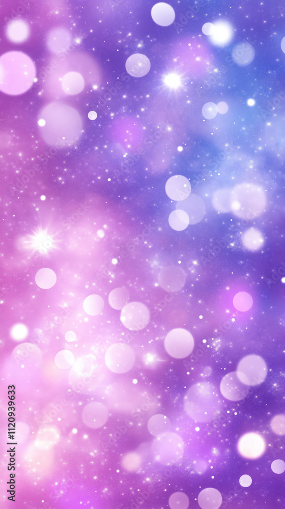 Obraz premium Smooth lilac gradient with soft glow effect, creating dreamy atmosphere