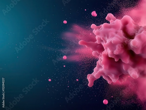 Macro shot of a nanoparticle under a highpowered microscope, used in targeted drug delivery systems photo