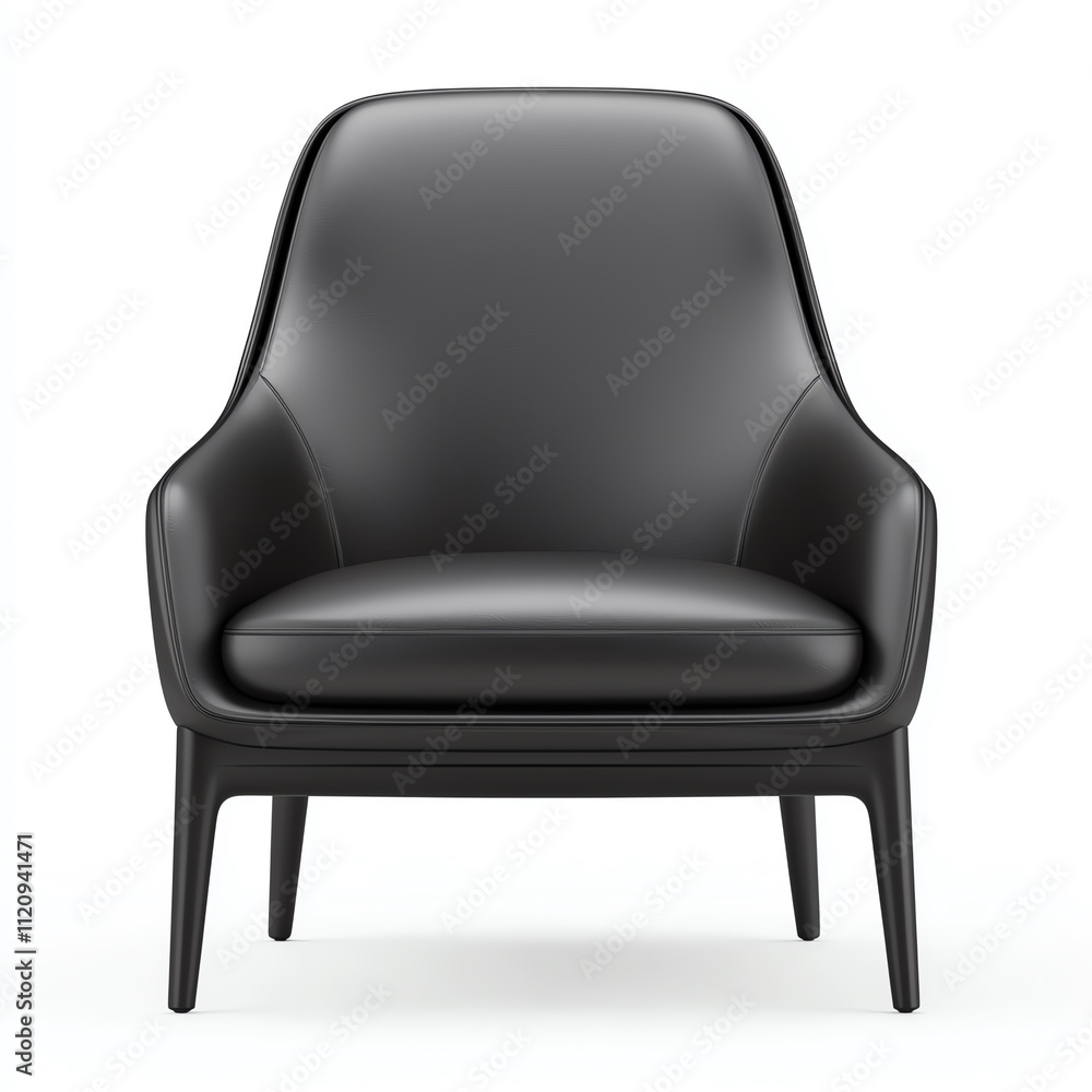 A modern chair with clean lines in grayscale, contemporary furniture design, hyperrealistic rendering, neutral tones, isolated on white background A modern chair with clean lines in grayscale, contemporary furniture design, hyperrealistic rendering, neutral tones, isolated on white background