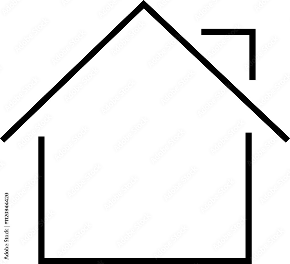 Web home icon for websites and apps. Simple house symbol .real estate sign. Main page pictogram in thin line, outline and stroke style. line illustration. Web home icon for websites and apps. Simple house symbol .real estate sign. Main page pictogram in thin line, outline and stroke style. line illustration.