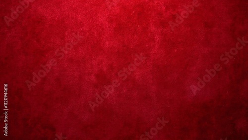 Luxurious Red Velvet Fabric Texture, Valentine's Day Background, Top View, Copy Space