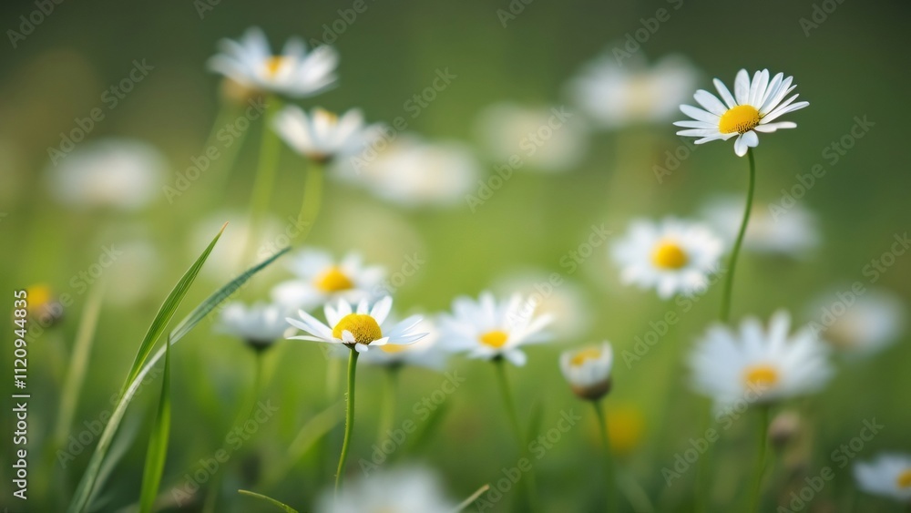 Stunning Meadow of Daisies, Soft Focus Nature Photography, Stunning Meadow of Daisies, Soft Focus Nature Photography,
