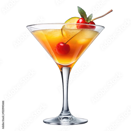 cocktail on transparent background