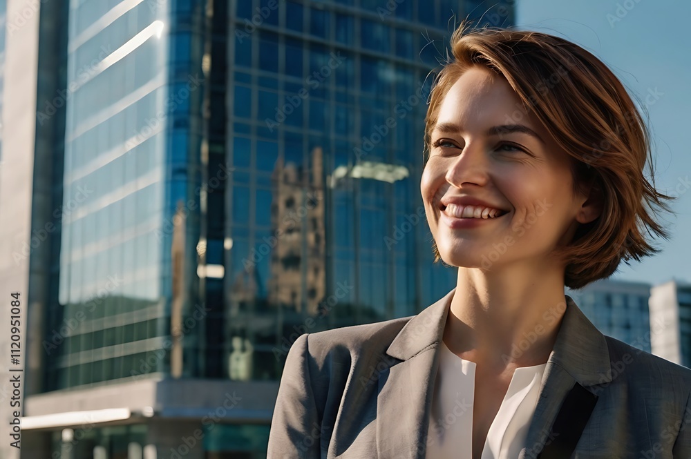 Business women potrait, building backgrond Business women potrait, building backgrond