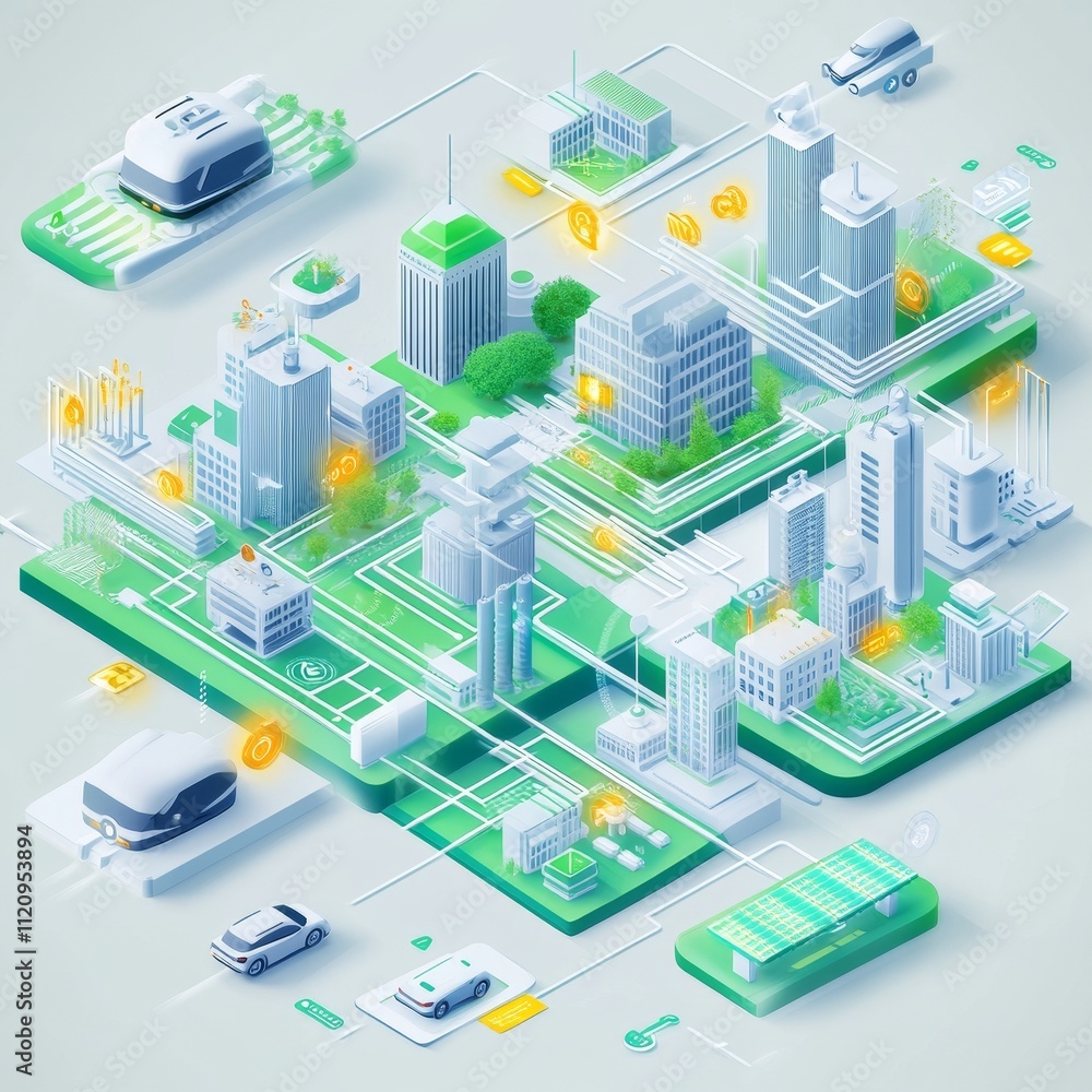 Urban Landscape of Smart City Technologies Showcasing Innovation in Architecture and Transportation Systems for Sustainable Living and Connectivity Urban Landscape of Smart City Technologies Showcasing Innovation in Architecture and Transportation Systems for Sustainable Living and Connectivity