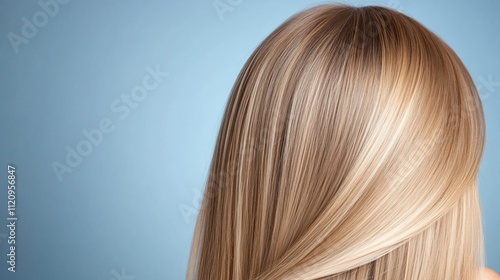 Wallpaper Mural Close-up of smooth, shiny blonde hair against a soft background. Torontodigital.ca