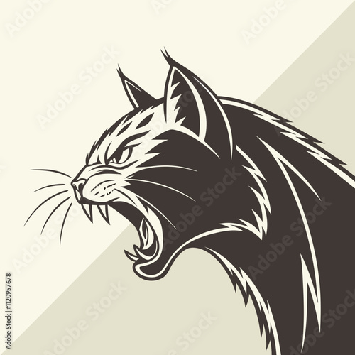 Wallpaper Mural head of a cat Torontodigital.ca