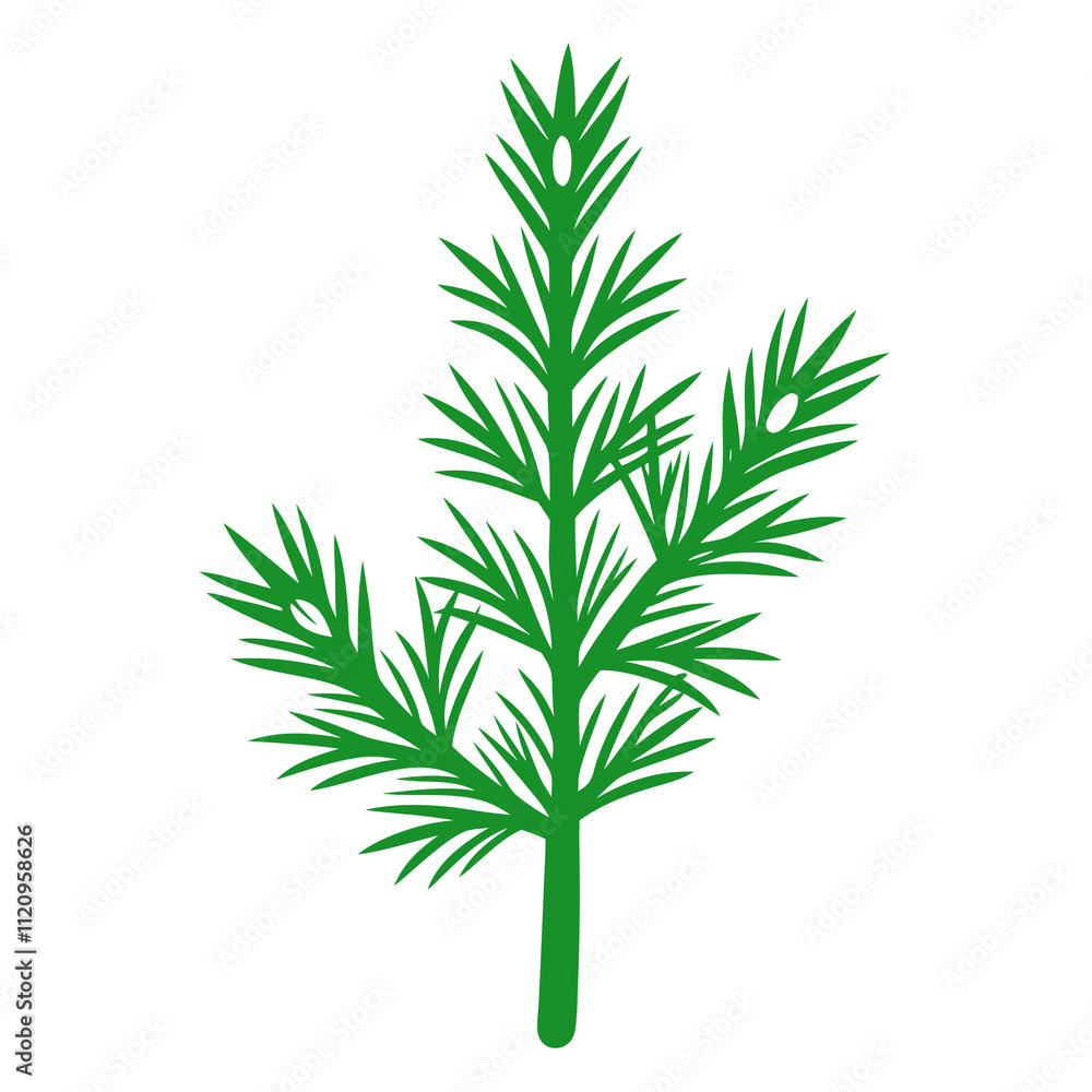 Fototapeta premium illustration of a Christmas tree