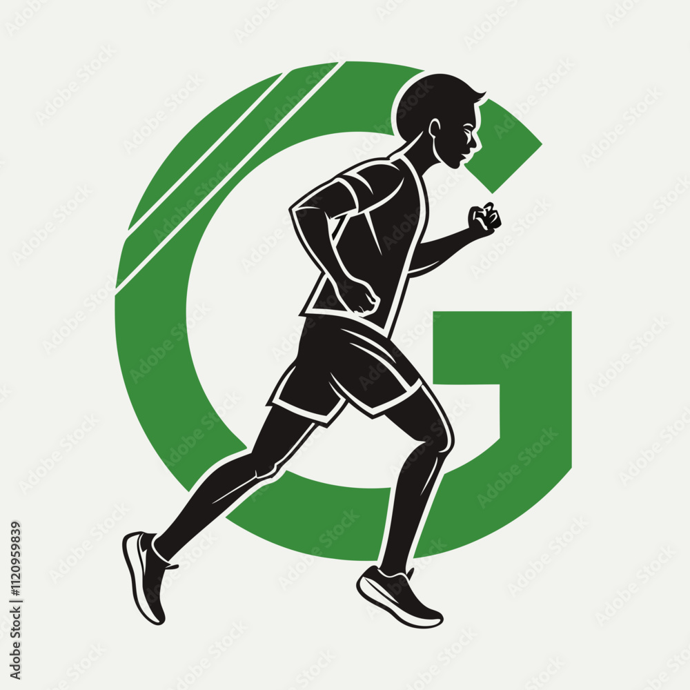 Obraz premium player silhouette vector