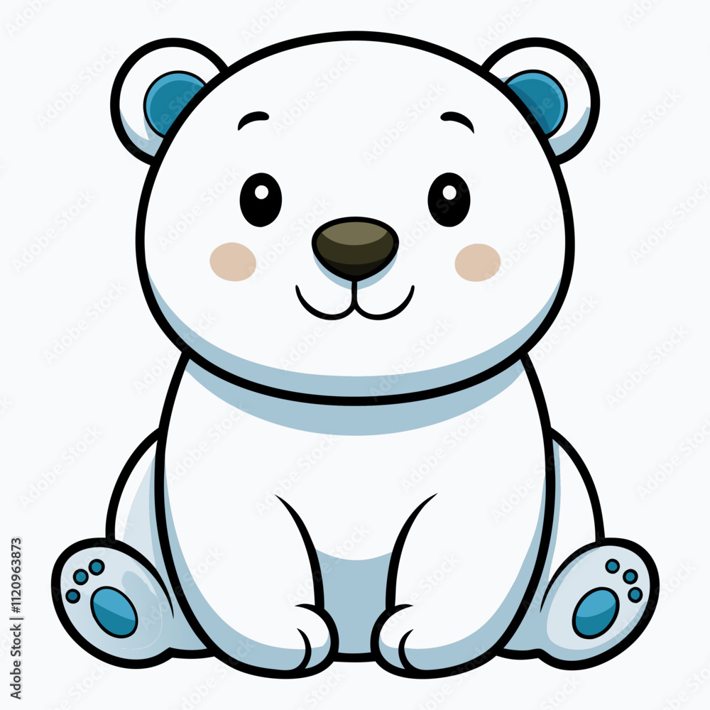 Fototapeta premium Bear cartoon vector illustration