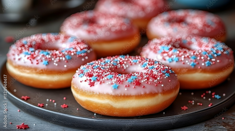 Glazed Donuts with Sprinkles: A Delicious Treat Glazed Donuts with Sprinkles: A Delicious Treat
