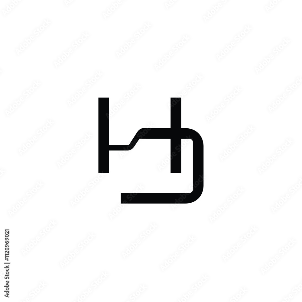 HJ monogram logo design letter text name symbol monochrome logotype alphabet character simple logo HJ monogram logo design letter text name symbol monochrome logotype alphabet character simple logo