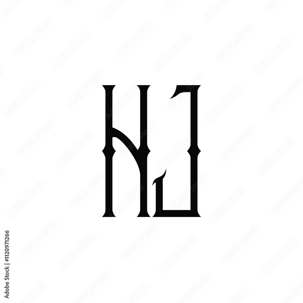 HJ monogram logo design letter text name symbol monochrome logotype alphabet character simple logo HJ monogram logo design letter text name symbol monochrome logotype alphabet character simple logo