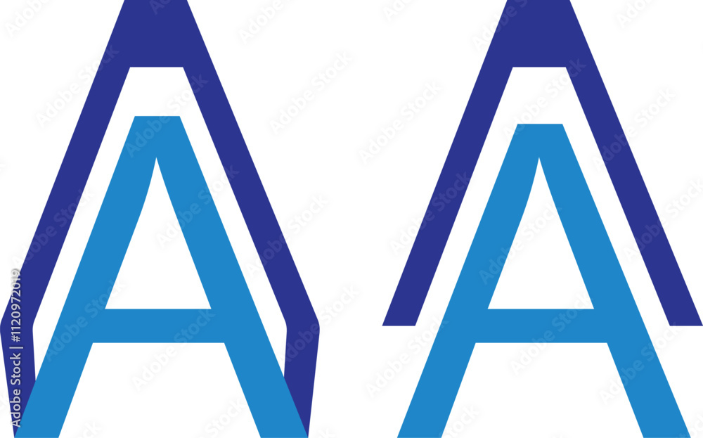 letter A logo. slice logo design concept template Vector letter A logo. slice logo design concept template Vector