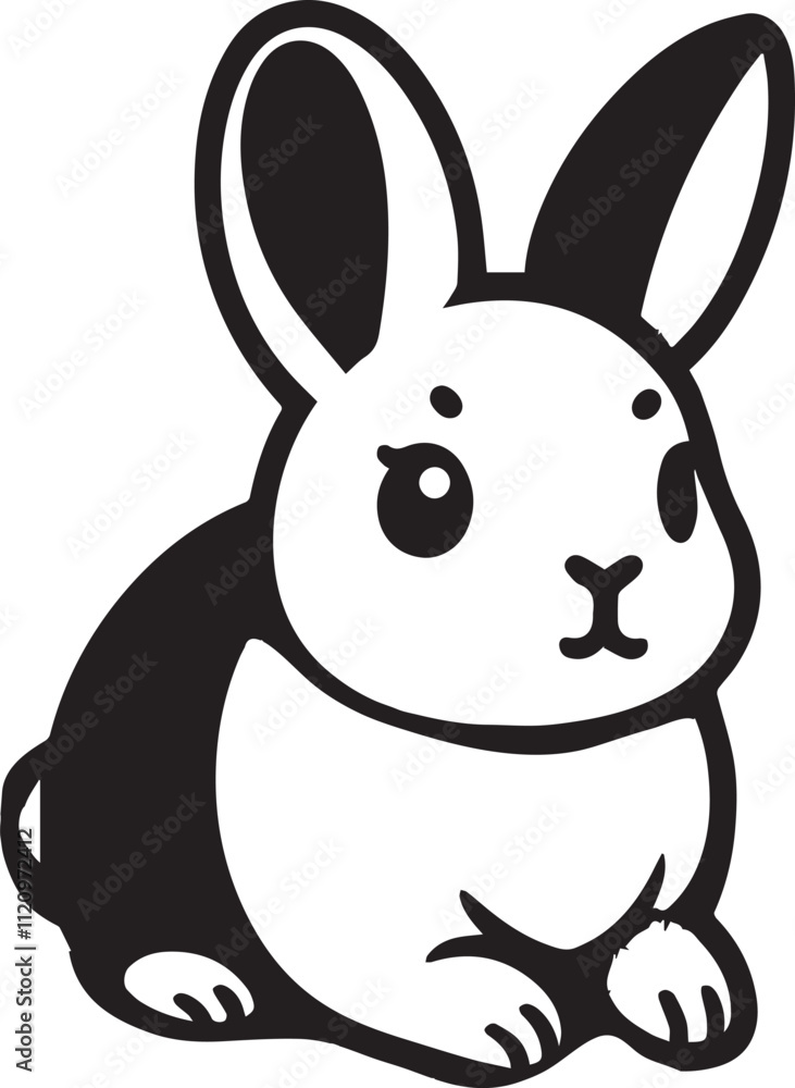 A clean, black-and-white vector illustration of a rabbit, ideal for logos, designs, and branding. Scalable and versatile, perfect for creative projects and animal-themed graphics. A clean, black-and-white vector illustration of a rabbit, ideal for logos, designs, and branding. Scalable and versatile, perfect for creative projects and animal-themed graphics.