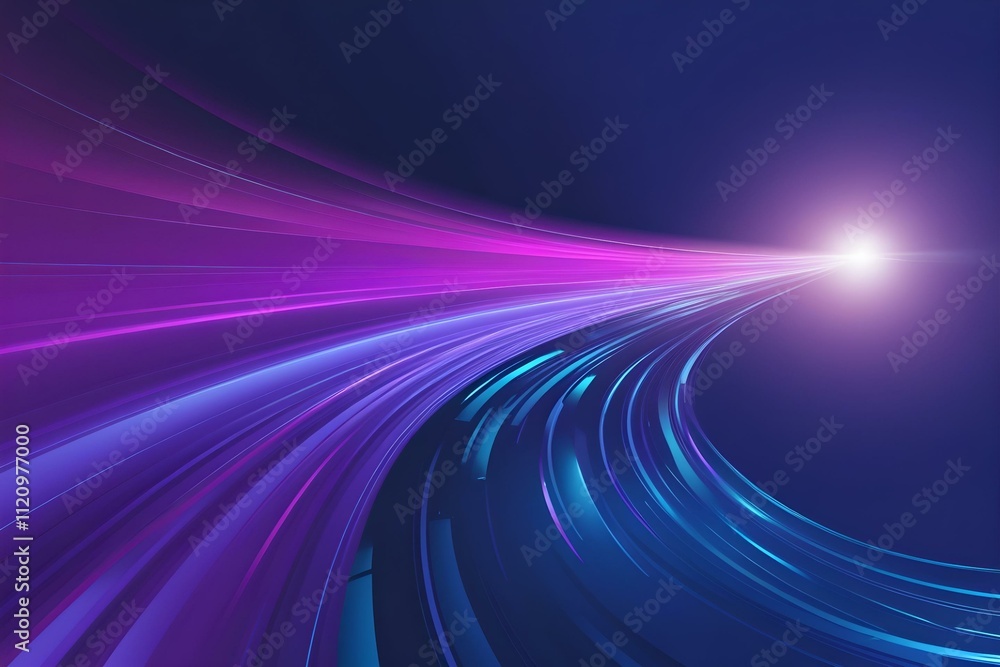 Abstract Blue Wave Background with Glowing Lines and Energy Flow Abstract Blue Wave Background with Glowing Lines and Energy Flow