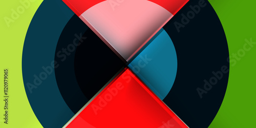 Target circle geometric abstract shapes. Vector Illustration For Wallpaper, Banner, Background, Card, Book Illustration, landing page