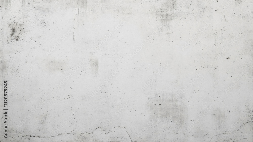 Fototapeta premium White Concrete Wall Texture, Grunge Cement Background for Design & Text Overlay. Light Gray Rough Stone Surface, Blank Space for Creative Projects