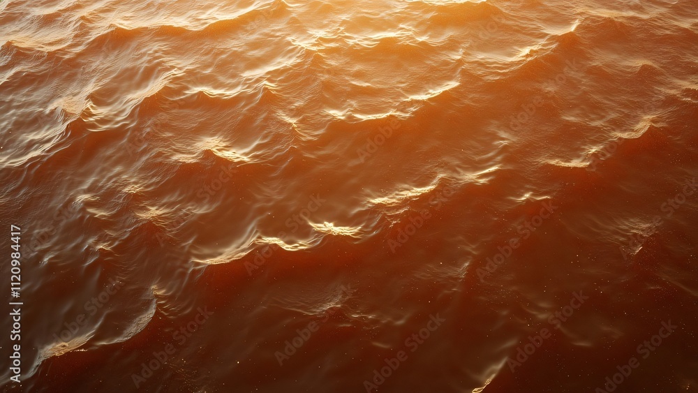 Aerial View of Brown Water, Ripples, Waves, High-Resolution Texture Aerial View of Brown Water, Ripples, Waves, High-Resolution Texture