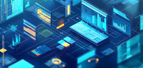 An overview of IT Asset Management (ITAM), emphasizing the smooth coordination of company resources, IT systems, and network infrastructures.