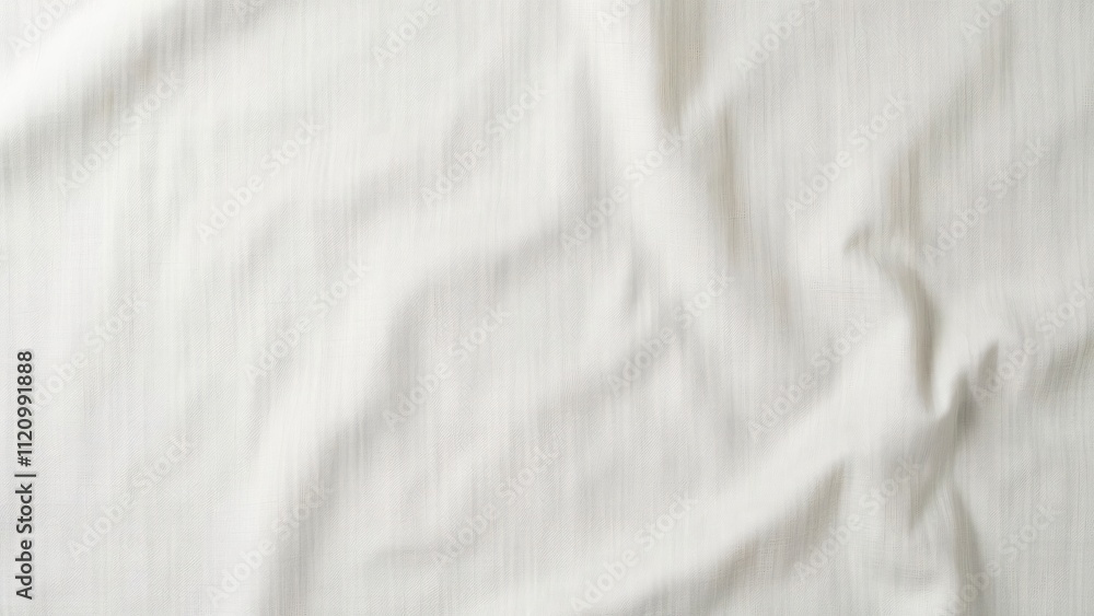 White Linen Canvas Fabric Texture, Wrinkled Cotton Textile Background for Banner, Poster, Wallpaper White Linen Canvas Fabric Texture, Wrinkled Cotton Textile Background for Banner, Poster, Wallpaper