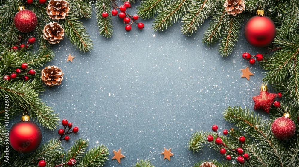 Festive christmas flat lay with fir tree branches, ornaments, and decorations on a light gray background - perfect for winter holiday and new year themes, minimalist seasonal design with copy space
Festive christmas flat lay with fir tree branches, ornaments, and decorations on a light gray background - perfect for winter holiday and new year themes, minimalist seasonal design with copy space