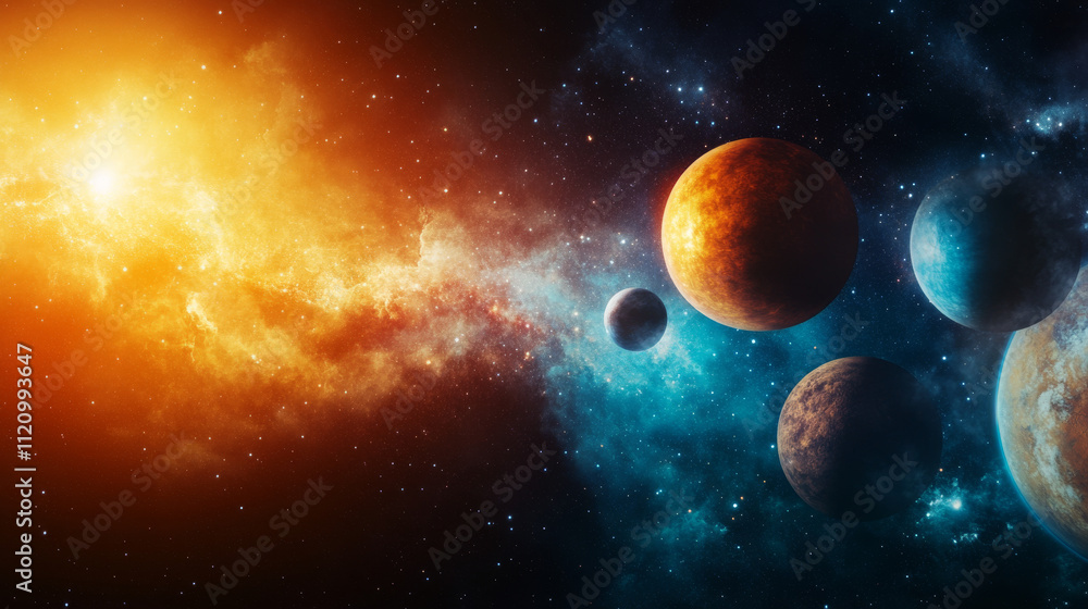 An educational presentation about space in a school setting, with students learning about stars, planets, and the universe. An educational presentation about space in a school setting, with students learning about stars, planets, and the universe.