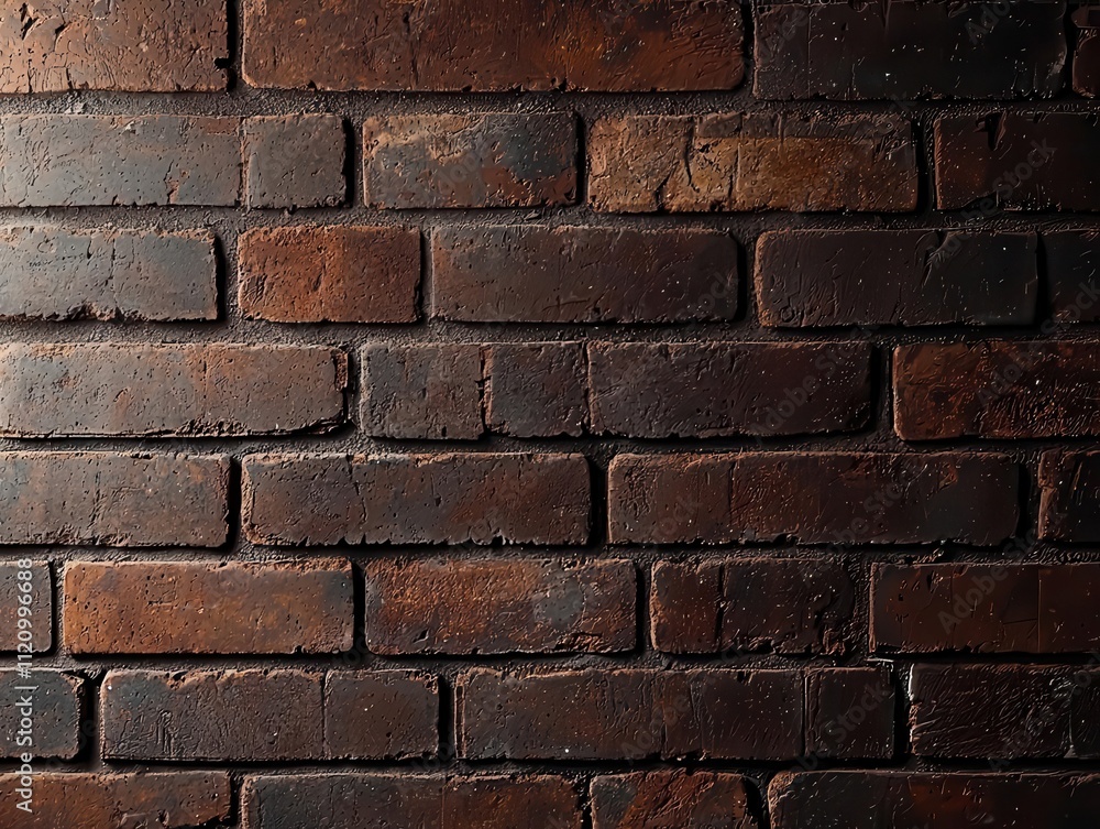 Brick wall with worn textures and old patterns, inviting warmth, cozy light, rustic charm, detailed vintage look Brick wall with worn textures and old patterns, inviting warmth, cozy light, rustic charm, detailed vintage look
